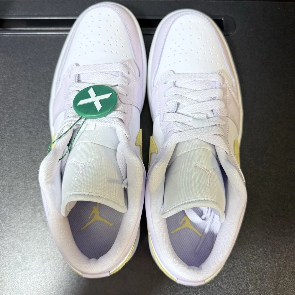 Women's Air Jordan 1 Low Size 10 Shoes Barely Grape Lemon Wash Purple DC0774-501